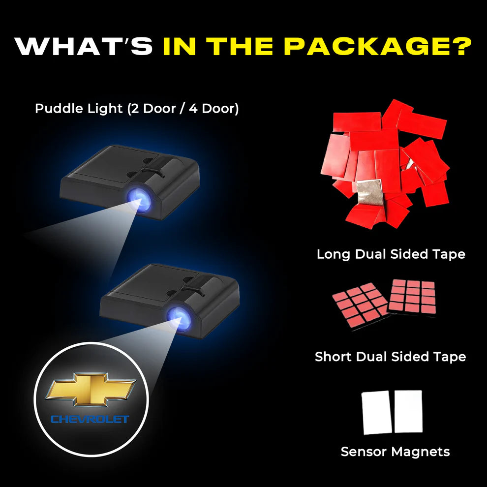 LED Puddle Lights - Wireless Car Door Projector