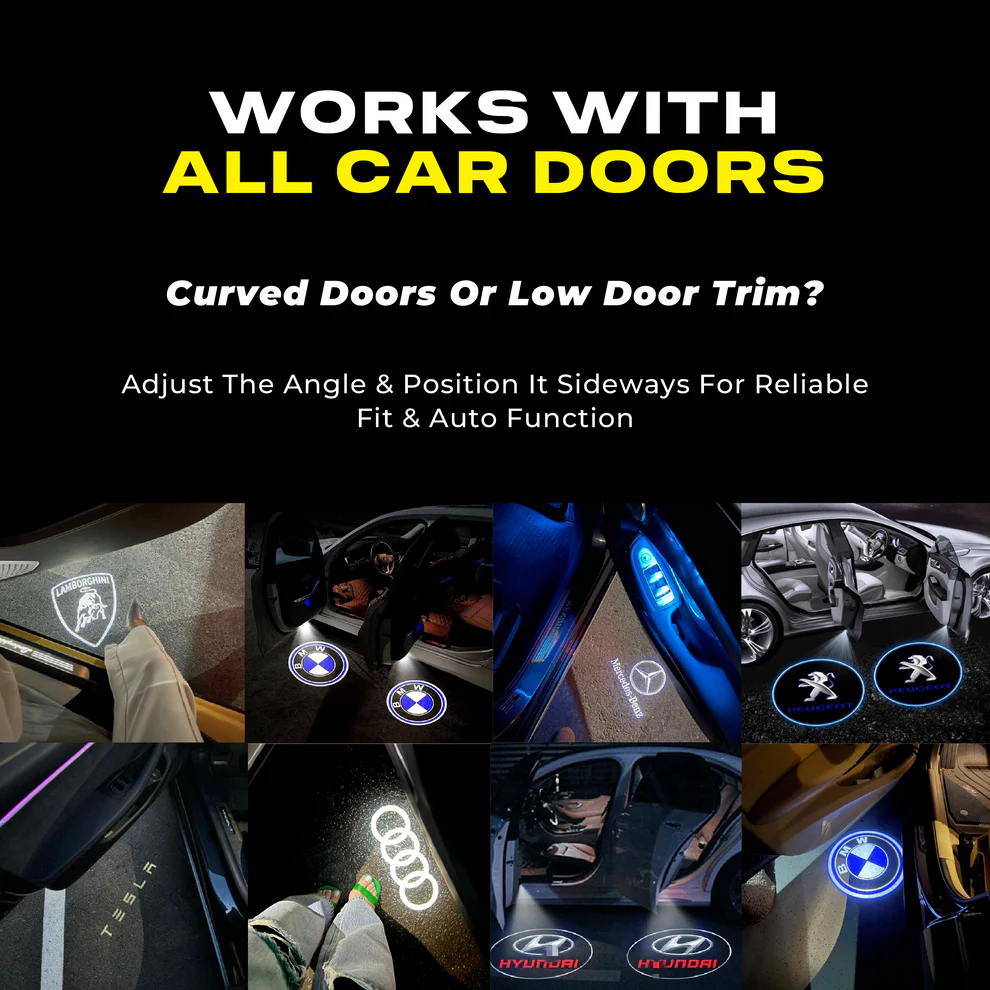 LED Puddle Lights - Wireless Car Door Projector